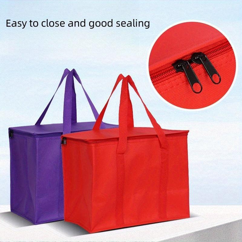 Insulated Grocery Bags Large Capacity Reusable Tote Hot/Cold Food Bag