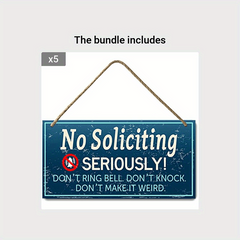 Personalized No Soliciting Sign Keep Homefront Weird