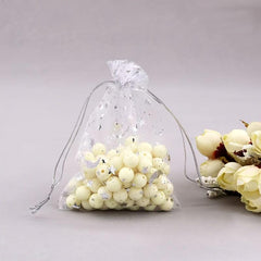 100pcs 2 7 3 5 Star Moon Bronzing Organza Bundle Pocket Gift Packaging Bag