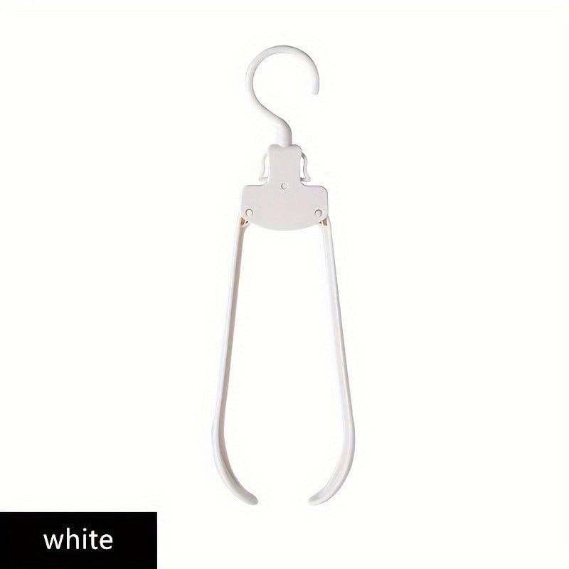 10pcs Foldable Hanger Portable Seamless Hanger Wide Shoulder Adult Clothes