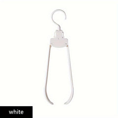 10pcs Foldable Hanger Portable Seamless Hanger Wide Shoulder Adult Clothes
