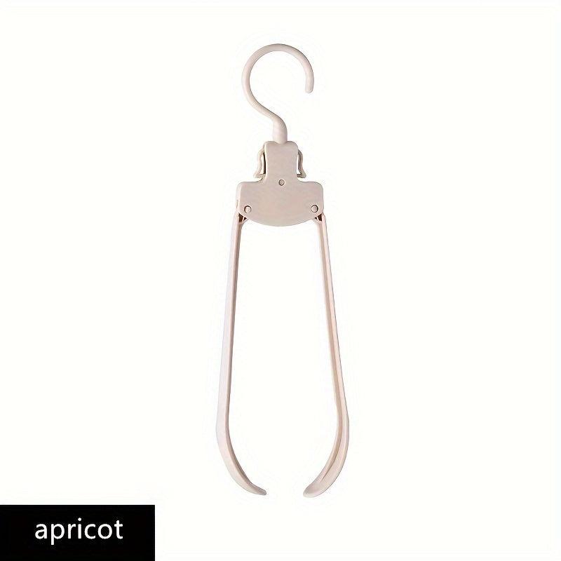 10pcs Foldable Hanger Portable Seamless Hanger Wide Shoulder Adult Clothes