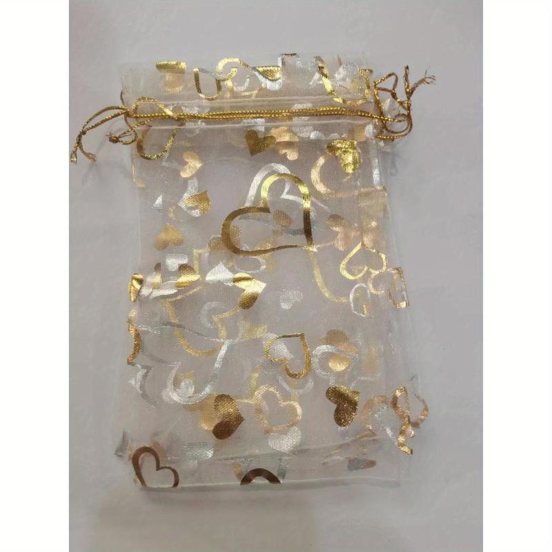 10pcs Organza Gift Bags 4x6 Drawstring Mesh Party Favor Wedding Jewelry