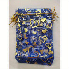 10pcs Organza Gift Bags 4x6 Drawstring Mesh Party Favor Wedding Jewelry