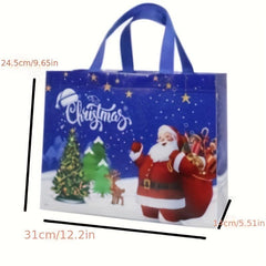 3pcs Reusable Non Woven Christmas Wrapping Bags & Shopping Bag