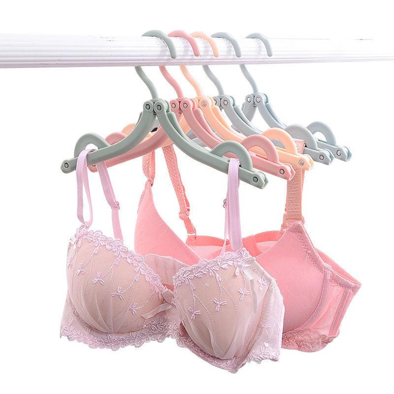 4pcs Portable Folding Clothes Hangers - Travel Drying Rack