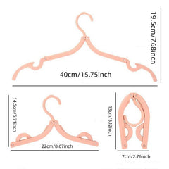 4pcs Portable Folding Clothes Hangers - Travel Drying Rack