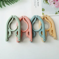4pcs Portable Folding Clothes Hangers - Travel Drying Rack