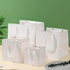 5pcs Square Paper Bags with Handles Bulk for Birthday Parties