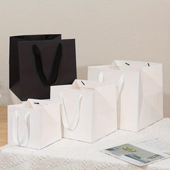5pcs Square Paper Bags with Handles Bulk for Birthday Parties