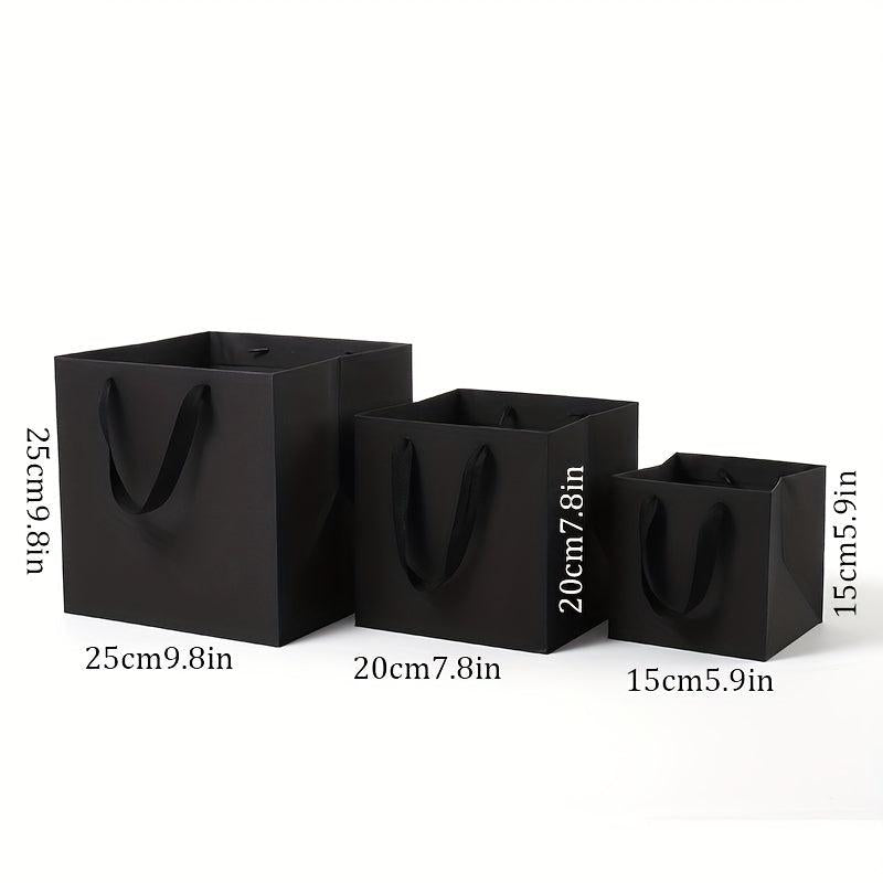 5pcs Square Paper Bags with Handles Bulk for Birthday Parties
