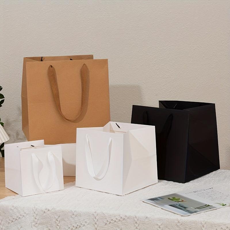 5pcs Square Paper Bags with Handles Bulk for Birthday Parties