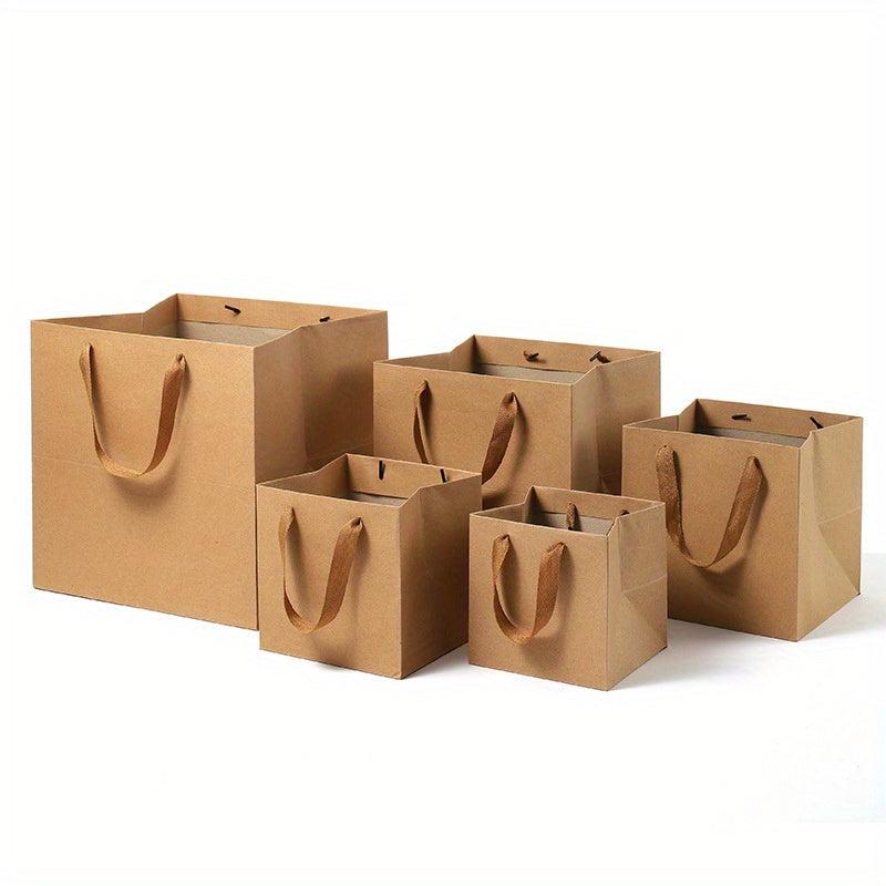 5pcs Square Paper Bags with Handles Bulk for Birthday Parties