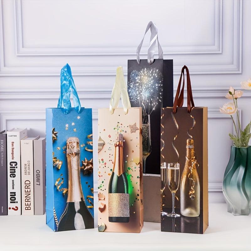 12pcs Wine Gift Bags for Holiday Revelry 11.99x35.05x10.01cm