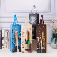 12pcs Wine Gift Bags for Holiday Revelry 11.99x35.05x10.01cm
