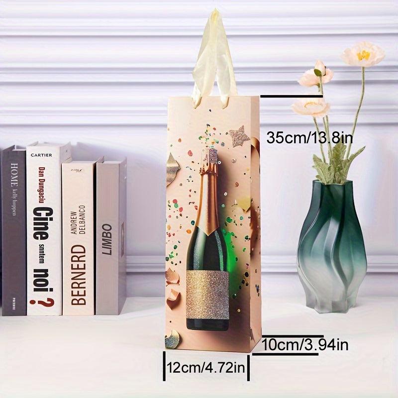 12pcs Wine Gift Bags for Holiday Revelry 11.99x35.05x10.01cm