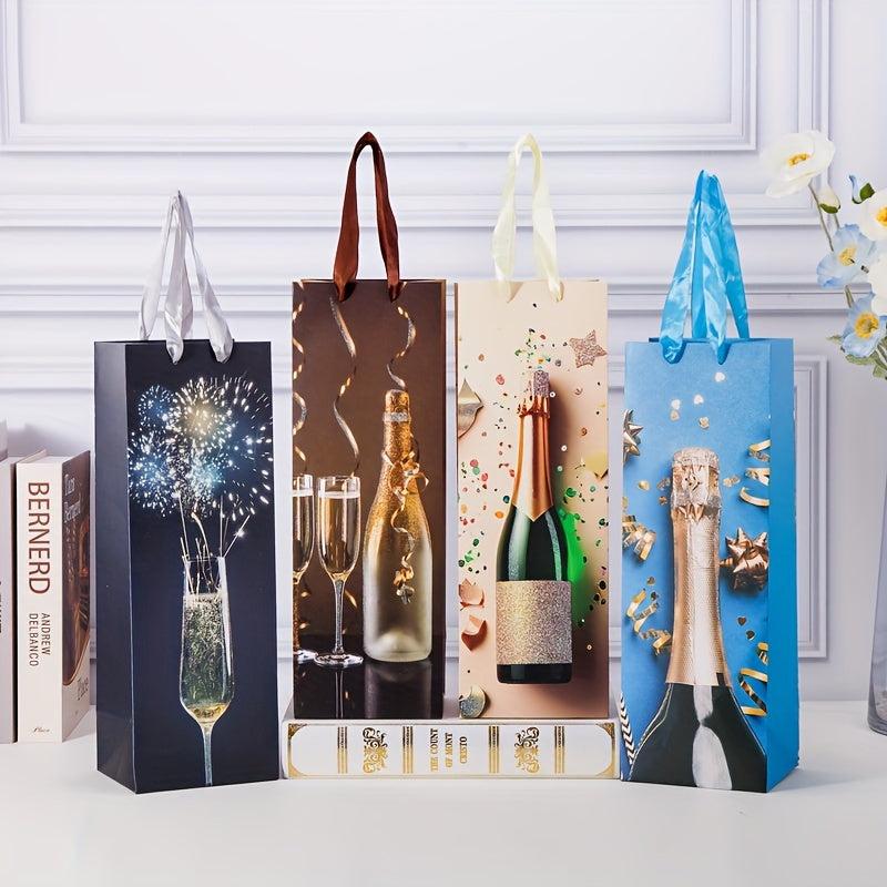 12pcs Wine Gift Bags for Holiday Revelry 11.99x35.05x10.01cm