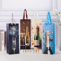 12pcs Wine Gift Bags for Holiday Revelry 11.99x35.05x10.01cm