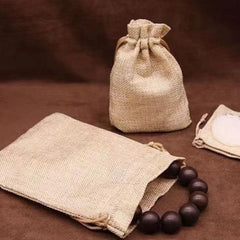 10pcs Burlap Drawstring Storage Bags Jewelry Packaging Medicine Spice Tea Leaves