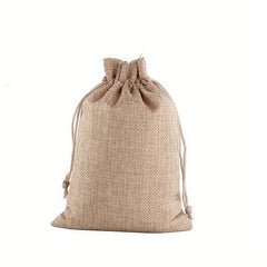10pcs Burlap Drawstring Storage Bags Jewelry Packaging Medicine Spice Tea Leaves