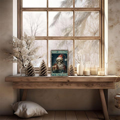 Funny Christmas Skull Merry Christmas Tin Sign