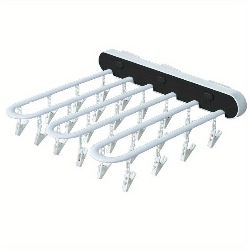 Foldable Drying Socks Rack Wall Hanging Underwear Drying Artifact