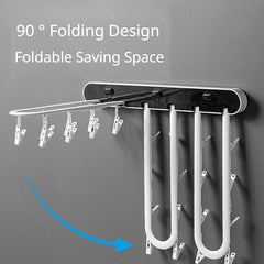 Foldable Drying Socks Rack Wall Hanging Underwear Drying Artifact