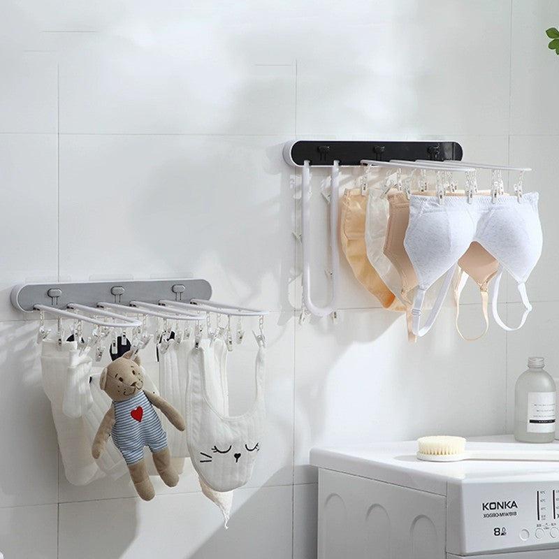 Foldable Drying Socks Rack Wall Hanging Underwear Drying Artifact