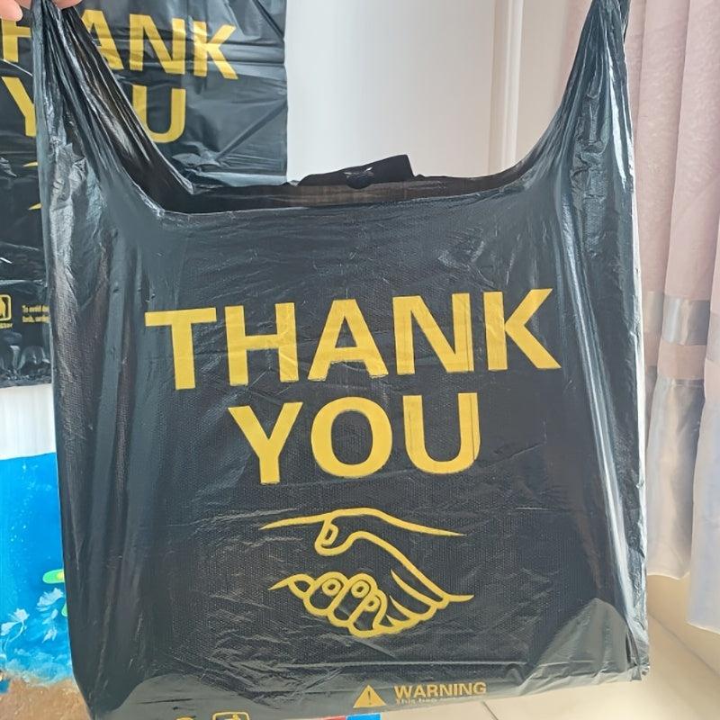 100pcs Thank You Shopping Bag Grocery Small Business Food Bag