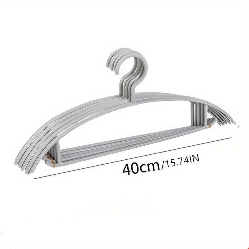 5pcs Non-slip Clothes Hanger - Wide Shoulder Semicircle Design