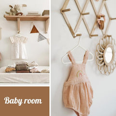 10pcs Rice Baby Flat Clothes Rack