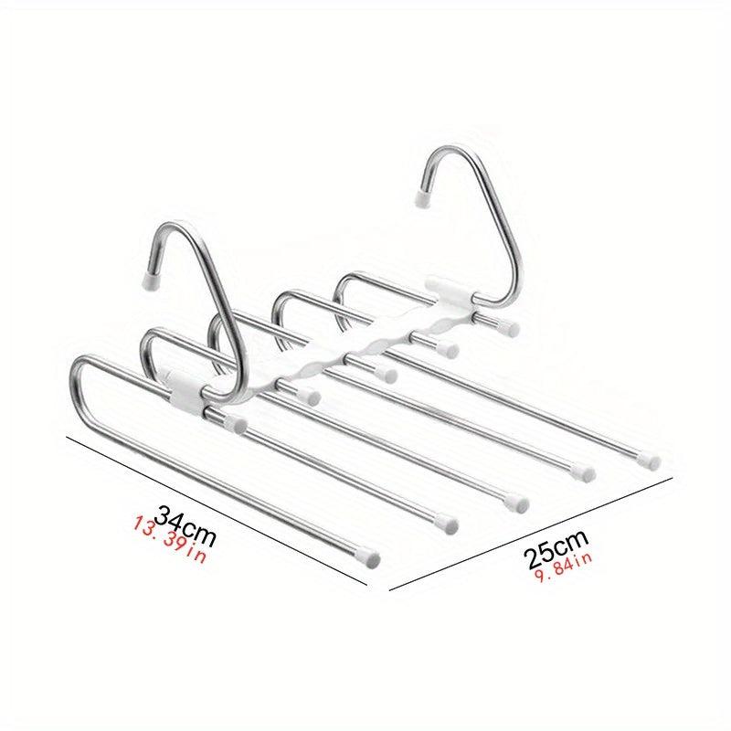 Multifunctional Hanger Closet Organizer Adjustable Pants Tie Storage Shelf