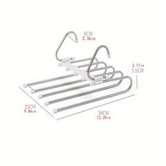 Multifunctional Hanger Closet Organizer Adjustable Pants Tie Storage Shelf