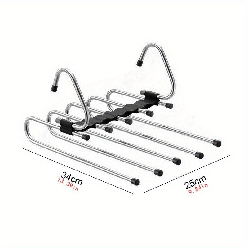 Multifunctional Hanger Closet Organizer Adjustable Pants Tie Storage Shelf
