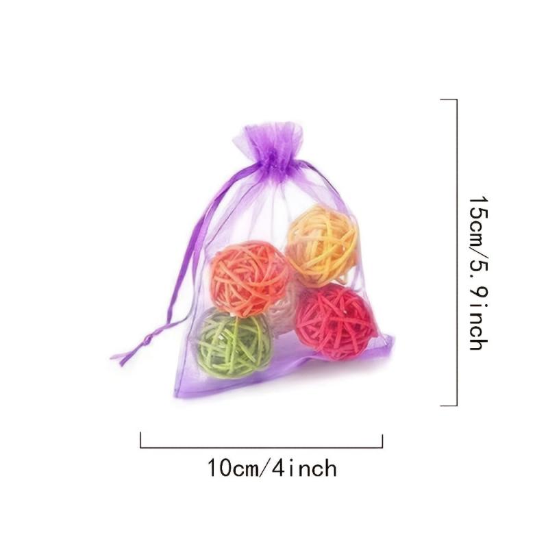 30pcs 10x16x15cm Organza Gift Bags for Jewelry Party Wedding Favor