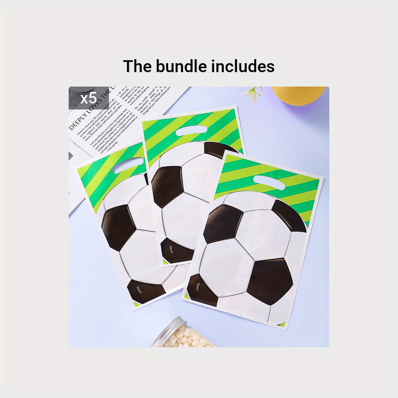 10 Football Party Gift Bags - Ideal for Celebrations