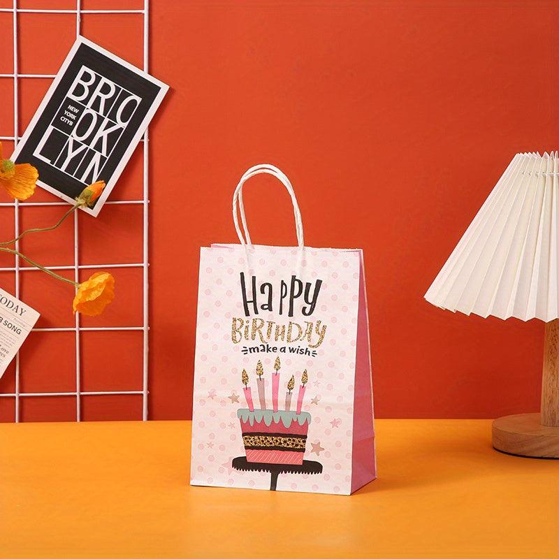 12pcs Foldable Paper Gift Bags Party Favor Candy Packaging Bag