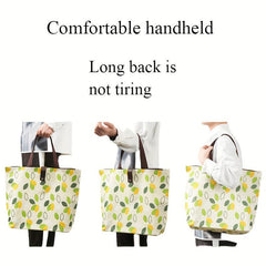 Portable Oxford Cloth Shopping Bag Waterproof Foldable Reusable Large Capacity