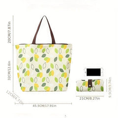 Portable Oxford Cloth Shopping Bag Waterproof Foldable Reusable Large Capacity