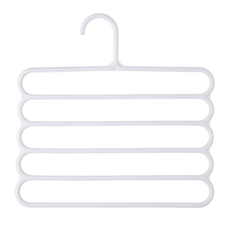 5 Layer Pants Hangers Non Slip Clothes Rack Organizer