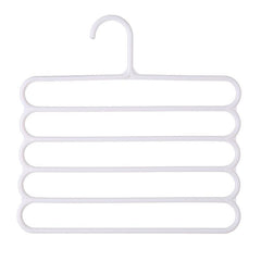 5 Layer Pants Hangers Non Slip Clothes Rack Organizer