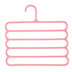 5 Layer Pants Hangers Non Slip Clothes Rack Organizer