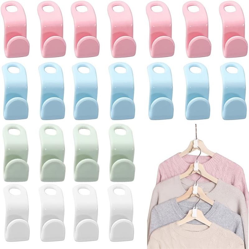 40pcs Heavy Duty Cascading Hanger Extender Hooks 4 Colors