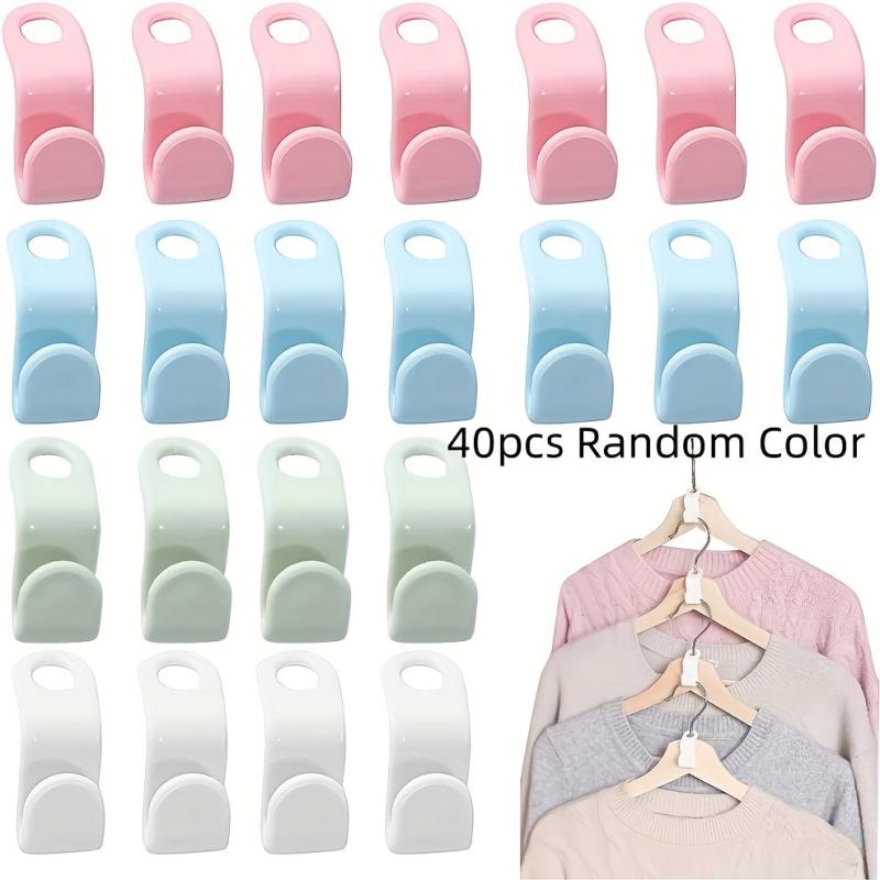 40pcs Heavy Duty Cascading Hanger Extender Hooks 4 Colors