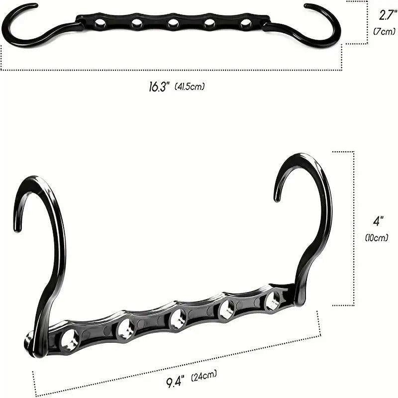 5pcs Plastic Hangers Magic Clothes Hanger For Clothes Storage