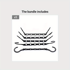 5pcs Plastic Hangers Magic Clothes Hanger For Clothes Storage