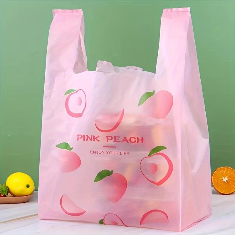 50pcs Reusable Plastic Bulk Shopping Bags, Adorable Cartoon Gift Bags