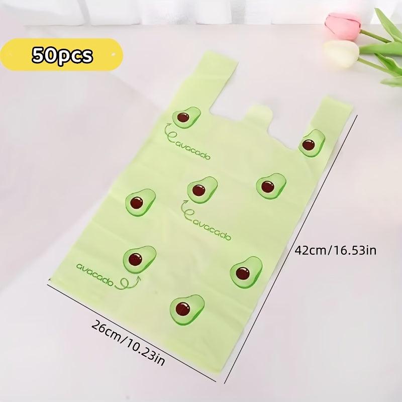 50pcs Reusable Plastic Bulk Shopping Bags, Adorable Cartoon Gift Bags