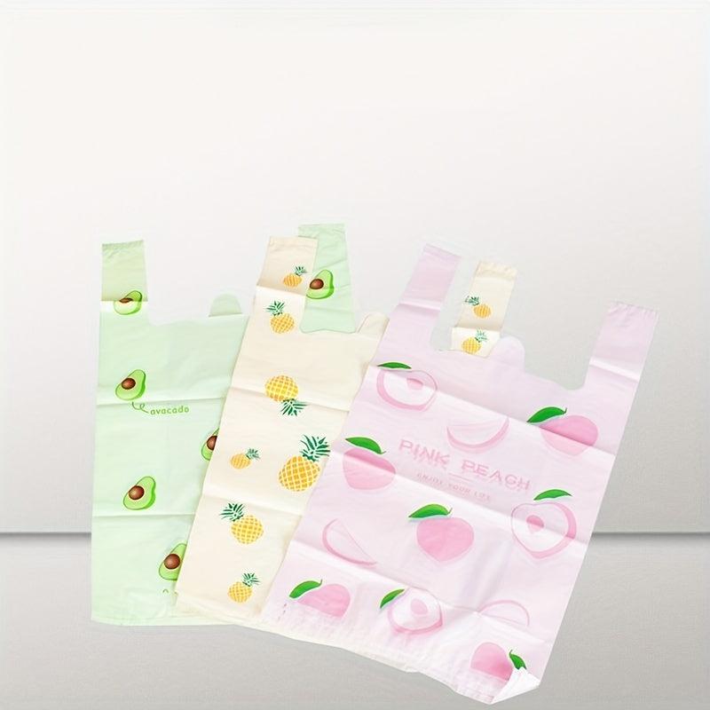 50pcs Reusable Plastic Bulk Shopping Bags, Adorable Cartoon Gift Bags