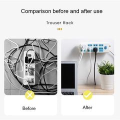 Power Strip Holder Adhesive Punch Desktop Socket Fixer Wall Mounte Plug Stand